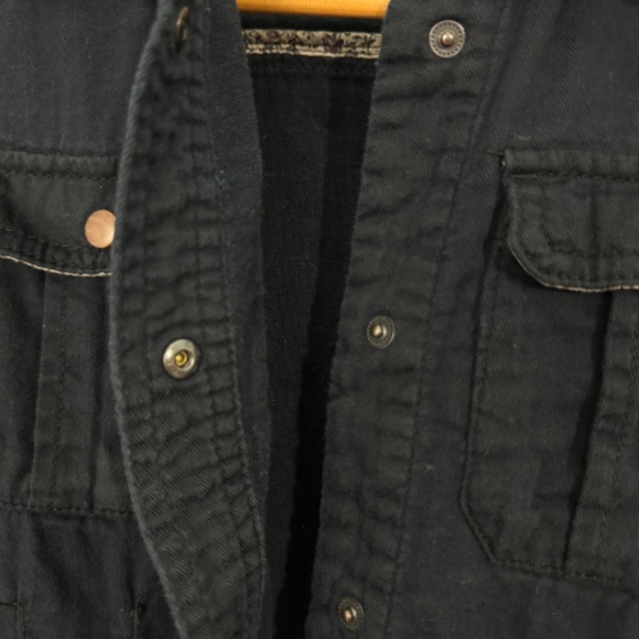 Daughters of the Liberation Women’s Size 2 Dark Blue 100% Cotton Snap Jacket - Picture 6 of 9